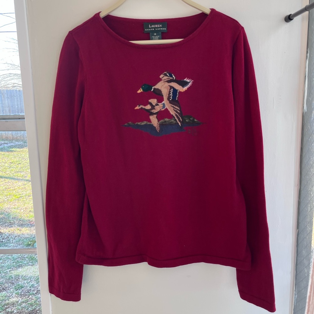 Vintage Ralph Lauren Mallard Duck Sweater Top